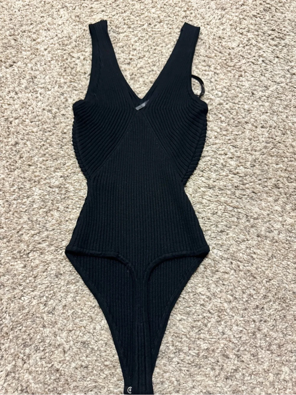 Abercrombie knitted Ribbed tank bodysuit